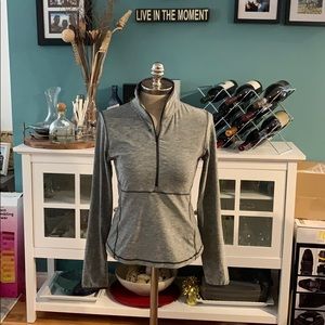 Reebock Gray 1/4 zip-up
